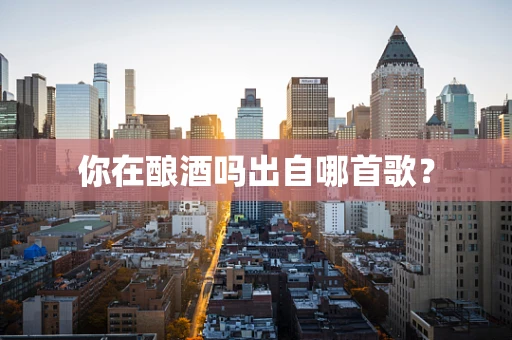 你在酿酒吗出自哪首歌？