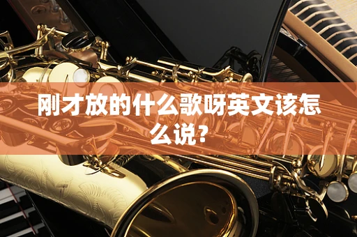 刚才放的什么歌呀英文该怎么说？
