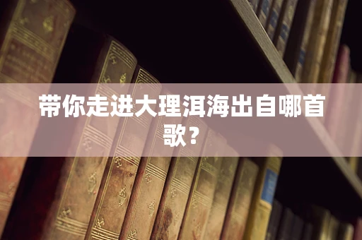 带你走进大理洱海出自哪首歌？