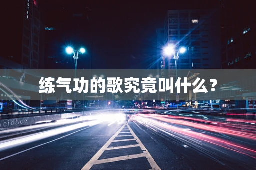 练气功的歌究竟叫什么？