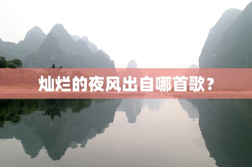 灿烂的夜风出自哪首歌？