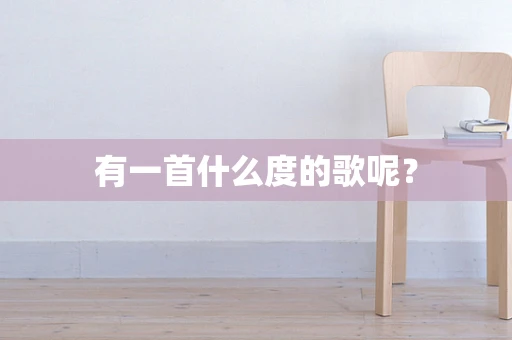 有一首什么度的歌呢？