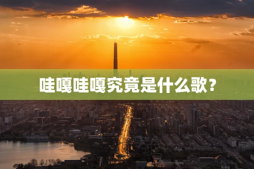 哇嘎哇嘎究竟是什么歌？