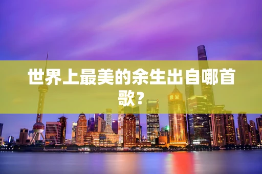 世界上最美的余生出自哪首歌？
