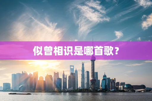 似曾相识是哪首歌？