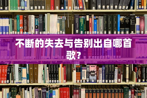 不断的失去与告别出自哪首歌？