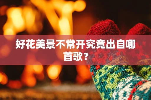 好花美景不常开究竟出自哪首歌？