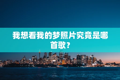我想看我的梦照片究竟是哪首歌？