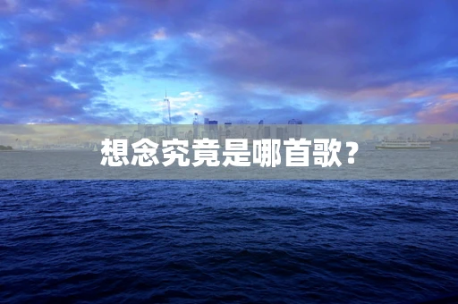 想念究竟是哪首歌？