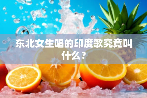 东北女生唱的印度歌究竟叫什么？