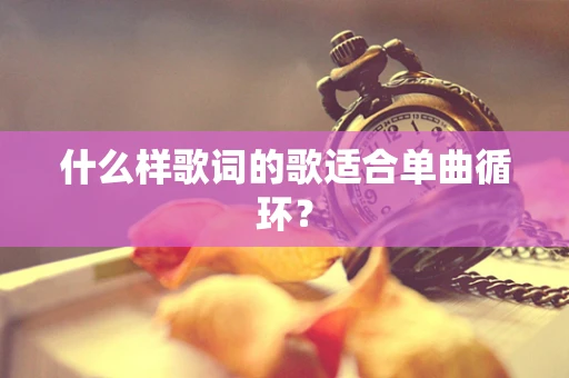 什么样歌词的歌适合单曲循环？