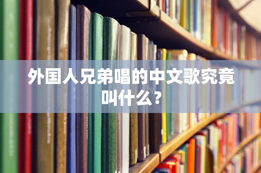 外国人兄弟唱的中文歌究竟叫什么？