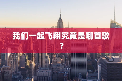 我们一起飞翔究竟是哪首歌？