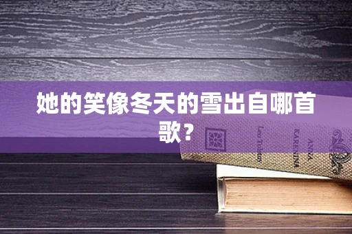 她的笑像冬天的雪出自哪首歌？