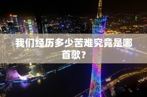 我们经历多少苦难究竟是哪首歌？
