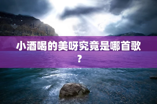 小酒喝的美呀究竟是哪首歌？