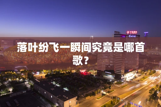 落叶纷飞一瞬间究竟是哪首歌？