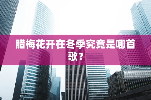 腊梅花开在冬季究竟是哪首歌？