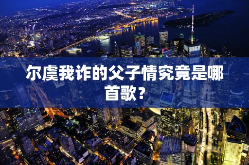 尔虞我诈的父子情究竟是哪首歌？