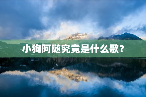 小狗阿随究竟是什么歌？
